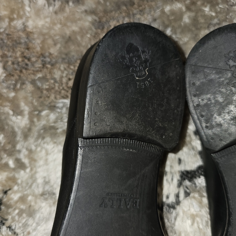 BALLY 'Thor' Gorgeous Black Slipons Loafers Dress Casual Formal US 9.5D SUPER! - Picture 6 of 9